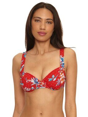 Becca Swim Countryside Print Under-Wire Top in size Small – Free Sarong $50+